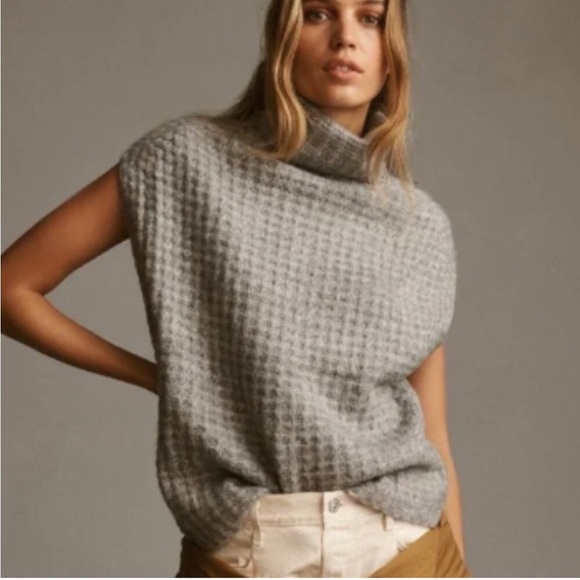 John + Jenn Sweaters - Anthropologie John + Jenn Chunky Knit Turtle Neck Sweater Vest